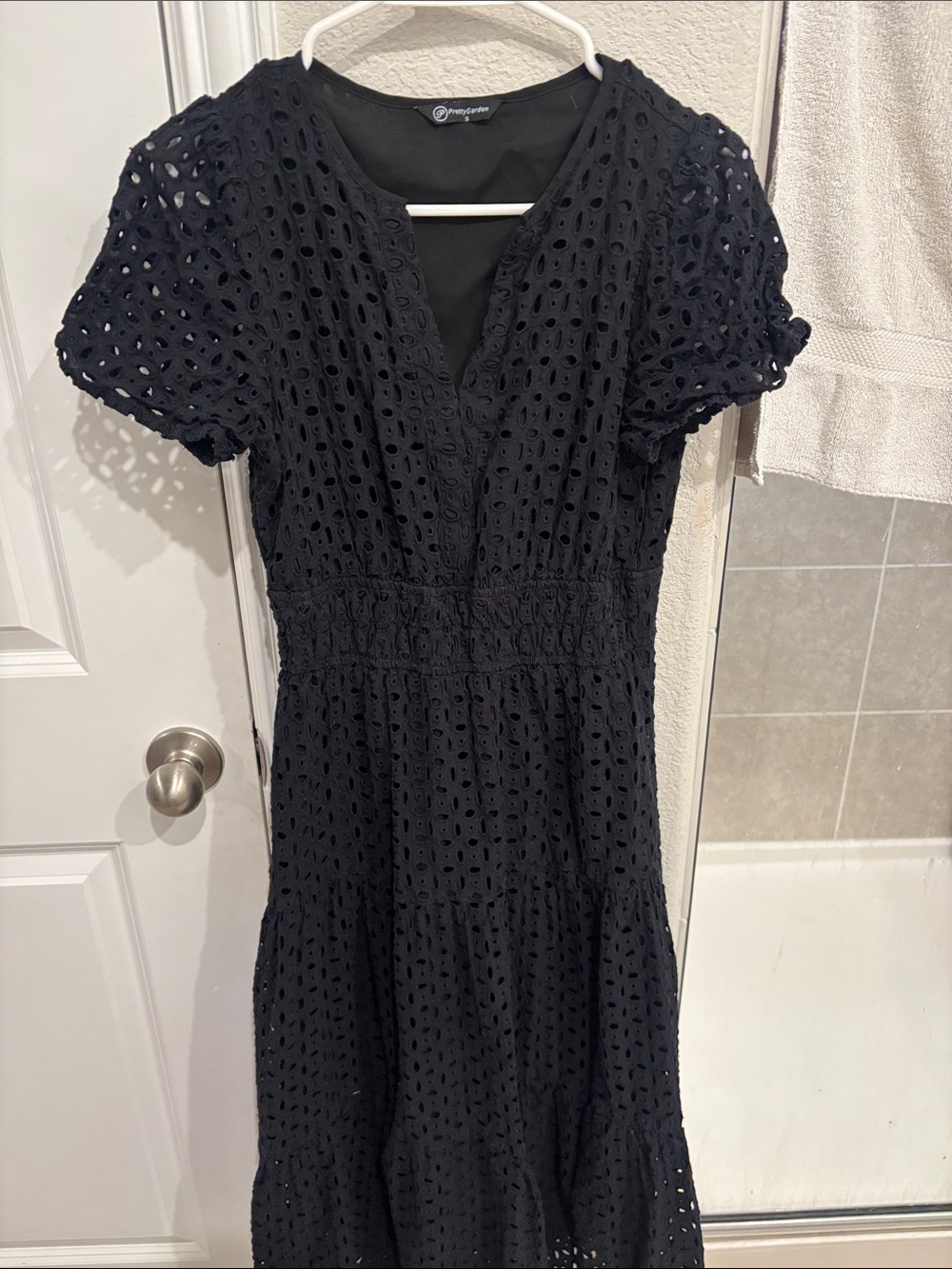 Black Eyelet Dress